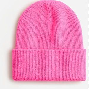 NWT JCrew Ribbed Beanie in Supersoft Yarn for Women